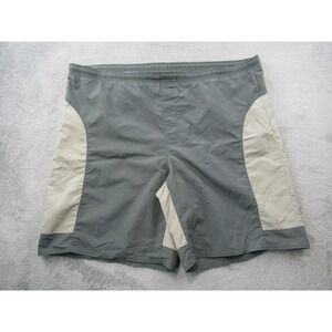 Nike Athletic Shorts Mens XXL Gray‎ Beige Colorblock Lightweight Running Shorts